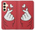 S3701 Mini signe d'amour de coeur Etui Coque Housse pour Samsung Galaxy S24