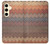 S3752 Motif de tissu en zigzag imprimé graphique Etui Coque Housse pour Samsung Galaxy S24