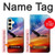 S3841 Pygargue à tête blanche volant dans un ciel coloré Etui Coque Housse pour Samsung Galaxy S24