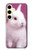 S3870 Mignon bébé lapin Etui Coque Housse pour Samsung Galaxy S24