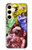 S3914 Galaxie colorée de costume d'astronaute de nébuleuse Etui Coque Housse pour Samsung Galaxy S24