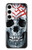 S0223 crâne Tatouage Etui Coque Housse pour Samsung Galaxy S24 Plus