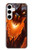 S0414 Dragon de feu Etui Coque Housse pour Samsung Galaxy S24 Plus