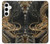 S0426 Dragon d'or Etui Coque Housse pour Samsung Galaxy S24 Plus