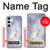 S1134 Cheval Blanc Licorne Etui Coque Housse pour Samsung Galaxy S24 Plus