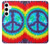 S1870 Tie Dye Paix Etui Coque Housse pour Samsung Galaxy S24 Plus