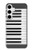 S2082 Un Octave Piano Etui Coque Housse pour Samsung Galaxy S24 Plus