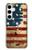 S2349 Old American Drapeau Etui Coque Housse pour Samsung Galaxy S24 Plus