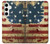S2349 Old American Drapeau Etui Coque Housse pour Samsung Galaxy S24 Plus