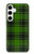 S2373 Motif vert Tartan Etui Coque Housse pour Samsung Galaxy S24 Plus