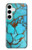 S2685 Aqua Turquoise imprimé graphique Gemme Etui Coque Housse pour Samsung Galaxy S24 Plus
