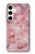 S2843 Texture en marbre rose Etui Coque Housse pour Samsung Galaxy S24 Plus