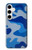 S2958 Armée Bleu Camo Camouflage Etui Coque Housse pour Samsung Galaxy S24 Plus