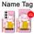 S3025 Rose Maneki Neko chat chanceux Etui Coque Housse pour Samsung Galaxy S24 Plus