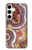 S3034 Texture marbre de couleur Imprimé Etui Coque Housse pour Samsung Galaxy S24 Plus