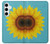S3039 Tournesol Bleu millésimé Etui Coque Housse pour Samsung Galaxy S24 Plus
