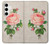 S3079 Rose Rose millésimé Etui Coque Housse pour Samsung Galaxy S24 Plus