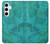 S3147 Aqua Marbre Pierre Etui Coque Housse pour Samsung Galaxy S24 Plus