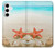 S3212 Coquilles de mer Étoile de mer Plage Etui Coque Housse pour Samsung Galaxy S24 Plus
