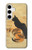 S3229 Affiche de chat millésimé Etui Coque Housse pour Samsung Galaxy S24 Plus