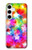 S3292 Coloré Disco étoile Etui Coque Housse pour Samsung Galaxy S24 Plus
