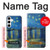 S3336 Van Gogh Nuit étoilée sur le Rhône Etui Coque Housse pour Samsung Galaxy S24 Plus