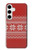 S3384 Motif d'hiver sans couture tricot Etui Coque Housse pour Samsung Galaxy S24 Plus