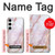 S3482 Imprimer Graphique marbre rose Etui Coque Housse pour Samsung Galaxy S24 Plus