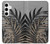 S3692 Feuilles de palmier gris noir Etui Coque Housse pour Samsung Galaxy S24 Plus