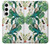 S3697 Oiseaux de la vie des feuilles Etui Coque Housse pour Samsung Galaxy S24 Plus