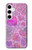 S3710 Coeur d'amour rose Etui Coque Housse pour Samsung Galaxy S24 Plus