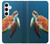 S3899 Tortue de mer Etui Coque Housse pour Samsung Galaxy S24 Plus