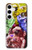 S3914 Galaxie colorée de costume d'astronaute de nébuleuse Etui Coque Housse pour Samsung Galaxy S24 Plus