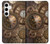 S3927 Boussole Horloge Gage Steampunk Etui Coque Housse pour Samsung Galaxy S24 Plus