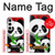 S3929 Panda mignon mangeant du bambou Etui Coque Housse pour Samsung Galaxy S24 Plus