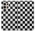 S1611 Échiquier Damier Noir Blanc Etui Coque Housse pour Samsung Galaxy S24 Ultra