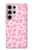 S2213 Motif rose Léopard Etui Coque Housse pour Samsung Galaxy S24 Ultra