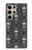 S2371 Crâne Motif monochrome Millésime Etui Coque Housse pour Samsung Galaxy S24 Ultra
