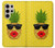S2443 Baiser drôle d'ananas Lunettes de soleil Etui Coque Housse pour Samsung Galaxy S24 Ultra