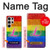 S2900 Arc en ciel LGBT Fierté lesbienne Drapeau Etui Coque Housse pour Samsung Galaxy S24 Ultra