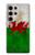 S2976 Pays de Galles Football Football Drapeau Etui Coque Housse pour Samsung Galaxy S24 Ultra