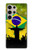 S2981 Brésil Football Football Etui Coque Housse pour Samsung Galaxy S24 Ultra