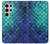 S3047 Vert Sirène écailles de poisson Etui Coque Housse pour Samsung Galaxy S24 Ultra