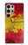 S3315 Espagne Drapeau graphique Football Millésime Etui Coque Housse pour Samsung Galaxy S24 Ultra