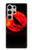 S3328 Corbeau Rouge Lune Etui Coque Housse pour Samsung Galaxy S24 Ultra