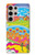 S3407 hippie Art Etui Coque Housse pour Samsung Galaxy S24 Ultra