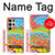 S3407 hippie Art Etui Coque Housse pour Samsung Galaxy S24 Ultra