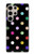 S3532 Coloré à pois Etui Coque Housse pour Samsung Galaxy S24 Ultra