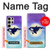 S3807 Killer Whale Orca Lune Pastel Fantaisie Etui Coque Housse pour Samsung Galaxy S24 Ultra