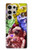 S3914 Galaxie colorée de costume d'astronaute de nébuleuse Etui Coque Housse pour Samsung Galaxy S24 Ultra